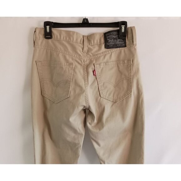 Levi’s 514 Straight Fit Jeans Men’s 29x30 100% Cotton Tan Khaki Casual Pants - Picture 5 of 8